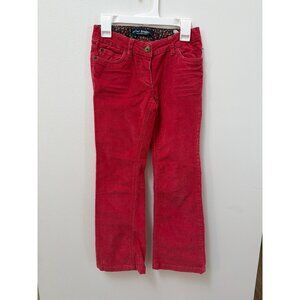 Mini Boden Girls Red Corduroy Pants Size 9Y